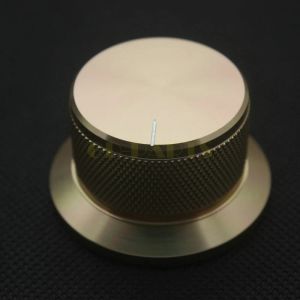 Amplifikatör 44*25mm CNC işlenmiş katı alüminyum potansiyometre kontrol düğmesi HIFI Ses DAC CD çalar amp hoparlör Turn tablası