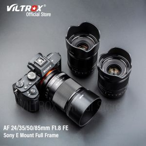 Aksesuarlar Viltrox 24mm 35mm 50mm 85mm F1.8 Kamera lens Otomatik Odak Focus Full Frame Prime Büyük Diyafram Portre Sony E Mount A7 için Fe
