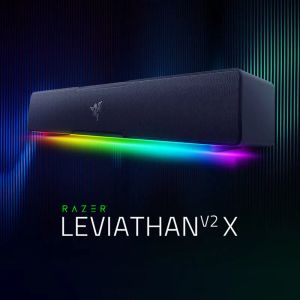 Hoparlörler Razer Leviathan V2 X Oyun Ses çubuğu Kompakt Tasarım Chroma RGB PC Masaüstü/Dizüstü Bilgisayar Akıllı Telefonlar Tabletleri için Bluetooth 5.0