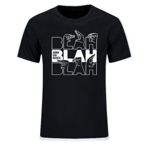 Erkekler Giyim Armn Van Buuren Blah Tişört Tişört Trance Müzik Hayranları Serin Rahat T Shirt DJ Erkekler Kısa Kollu Tee Ropa Hombre Camisetas