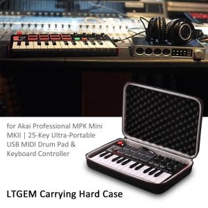 Acessórios LTGEM Travel Carry Case para Akai Professional MPK Mini Mkii MPK Mini Play 25Key USB MIDI TECLADOR DO TECLADOR (Only Bag!)