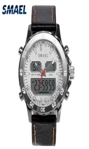 Smael Sport смотрит на водонепроницаемые подлинные двойные Quartz Quartz The Bristwatchescool Man Clock Fashion Smart Digital Watch Led Men 12814857667