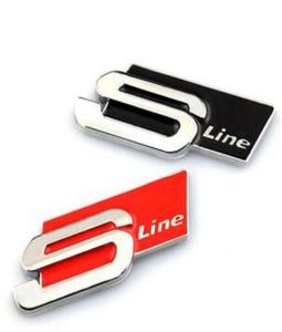3D Metal S Line Sline Car Sticker Emblem Emblem Case для A1 A3 A4 B6 B8 B5 B7 A5 A6 C5 Accessories Car Styling2099269