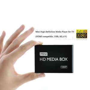 Kutu Larryjoe Car Mini Media Player 1080p Mini HDD Medya Kutusu Tv Kutusu Video Multimedya Player SD MMC Kart Okuyucu ile Tam HD 100MPBS