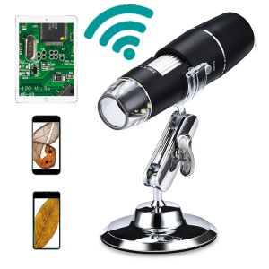 Объектив Wi -Fi/USB 1600X/1000X Цифровой микроскоп для пайки с помощью луга Светодиода Руночная камера USB -микроскоп для ремонта мобильного телефона