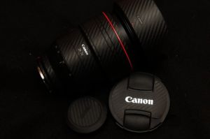 Адаптеры для Canon EOS RF 2870 мм F2 Линза Линза наклеивание наклеивание защитное покрытие покрытие крышки корпуса 3 м. Углеродное волокно Премиум.