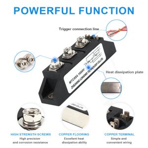 MTC 25A 55A Thyristor Converter Module Module 1600VDC Однофазное полупроводниковые реле для управления двигателем AC-DC Motor Control