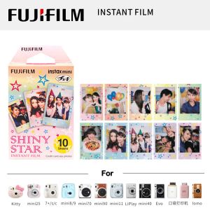 Kamera 10 Blätter Fujifilm Instax Mini 11 8 9 Film Buntstars Fuji Instant Photo Paper für 70 7s 50s 90 25 Share SP1 -Kamera