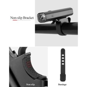 Rockbros Bicycle Lights Night Ride Sond Light Flashlight USB зарядка фар, защищающая от дождя MTB Equilling Equipment YQ-QD400LM