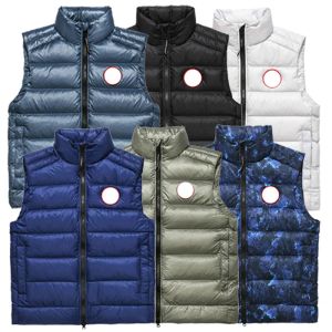 6 цветов Дизайнерская одежда Gilet Top Qualtion White Dup Buper With Down Winter Mens Mens Tophere Womens Gilets Ladys Жилеты.