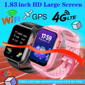 Guarda Kids 4G Smart Watch Temperature Sos GPS Posizione Video Call WiFi Sim Card Childre