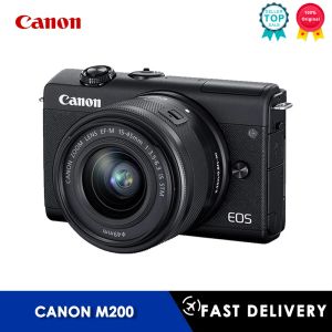 Aksesuarlar Canon M200 Aynasız Dijital Kamera 1545mm Lens Vlogging Kamera