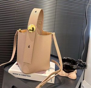 Дизайнерская сумка галька ковша сумки женщины минималистский твердый цвет подлинный кожаный пакет на плече большой емко