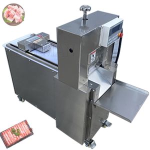 Meat Cutter Dilimleyici Otomatik CNC Tek Kesik Kuzu Roll Makinesi Elektrikli Biftek Kesme Haddeleme Makinesi