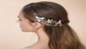 3pcs Tiaras Bobby Pins Gelin Saç Aksesuarları Petite Yaprak Düğün Saç Pimleri U ŞEKİL PIN Düğün Gelinler için Kızlar Tiaras WE8801979