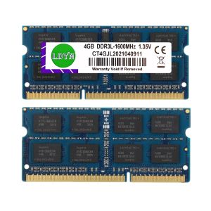 RAMS Ldyn DDR3L RAM 2GB / 4GB / 8GB 1333MHz 10600 1600MHz 12800S Dizüstü Bilgisayar Bellek Modül SODIMM LATPOP RAM DDR3 1.35V 204PIN