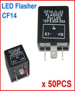 50pcs CF14 JL02 LED Flasher 3 Pin Elektronik Röle Modülü Fix Otomatik Motor LED SMD Turn Sinyal Işığı Hatası yanıp sönen Yanıp Sönen 12V 004985329
