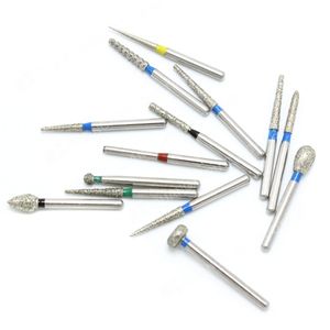 50pcs TF Serisi Taper Düz Uç Dental Elmas Burs Matkaplar Yüksek Hızlı El Yayını Diş Beyazlatma FG DIA 1.6mm Diş Hekimliği Malzemeleri