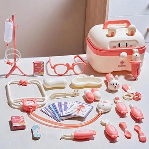 Доктор Set for Kids притворяться, играя девочки Roleplaying Games Hospital Accessorie Kit Murs Tools Toys Toys Kids Gift 240407