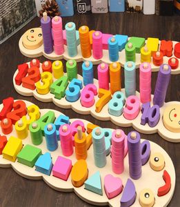 5 estilo Montessori Jigsaw Puzzle Puzzle Desenvolvimento Toy Large Educational Wooden Tangram Brain Teaser Puzzles para crianças3546178
