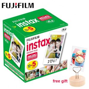 Accessoires 50 Blätter Fujifilm Instax Mini Film White Edge Photo Paper für Mini Liplay 11 9 8 40 70 90 Link Instant Kamera mit Fotoclip