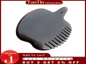5A Grade Sibin Brown Color Bian Stone Massage Guasha Kit Face Face Comb Comb 105x85x8 мм 100 оригинальный подарочный пакет 3583689