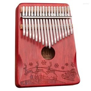 Декоративные фигурки Zani 17 Keys Kalimba Thumb Pinging Piano Piano Wooden Musical Instrument Marimba Рождественский подарок для музыки, любителя музыки, начинаются