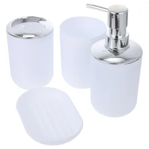 Sıvı Sabun Dispenser Banyo Seti Pratik Aksesuar Vanity Organizatör Tepsi Ev Gargle fincan konteyneri kullanın