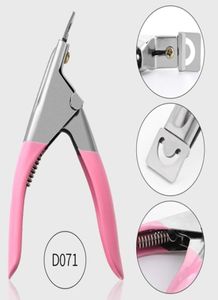 Paslanmaz Çelik U Nail Art Clipper UV Akrilik Yanlış Tırnaklar Kenar Kesici Uçları Manikür Tool3721273