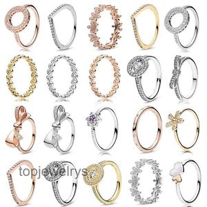 Дизайнерское кольцо Новое высококачественное популярное 925 серебряное серебро дешевое розовое золото.