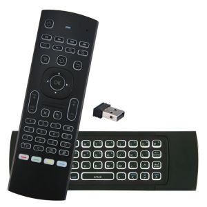 Box MX3L VOCE Air Mouse Air Mouse Google Smart Remote Control IR 2.4G RF Tastiera wireless per X4Q Pro Tox3 Android TV Box Am6b Plus