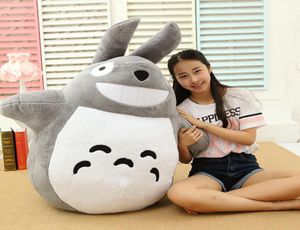 Yeni Totoro Bebek Peluş Oyuncak Büyük Anime Totoro Oyuncak Karikatür Kedi Yastığı Çocuklar İçin Hediye Doğum Günü Hediyesi 100cm 120cm 140cm DY503268334521