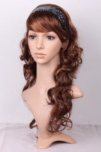 Женская манекенская голова Женская манекен с длинными волосами для шляп ювелирных украшений