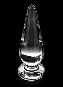 60 мм Большой Большой Pyrex Glass Sex Toys Crystal Anal Anal Plugs Masturbation для женщин Men6239177