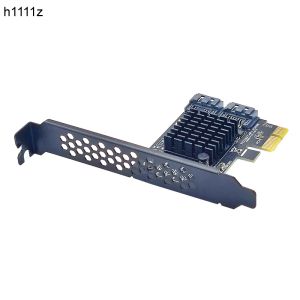 Kartlar Yeni SATA RAID PCIE Kart SATA RAID Denetleyicisi Asmedia 1061R Chip PCI Express X1 ila 2 Port SATA3.0 SATA HDD SSD için RAID KARTI