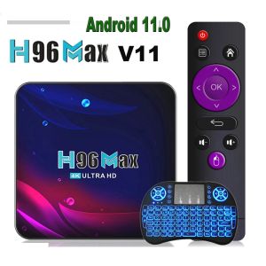 Box H96 Max V11 Z Systemem Android 11 Smart TV Box 2GB 4GB 32GB 64GB 4K HD 2,4G 5G WiFi BT4.0 HDR USB 3,0 3D H.265 ODBIORNIK ODTWARZAC