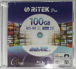 الأقراص الأزرق راي قرص Bdre XL 2x 100GB 720MIN BluRay BDXL BDR 100GB 1PC