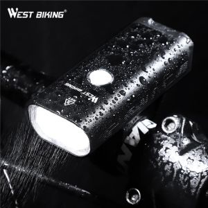 West Bisiklet Bisiklet Işığı L2 LED Bisiklet Far Tay lambası Kiti USB Şarj Edilebilir Pil El Feneri Bisiklet Meşalesi Lamba