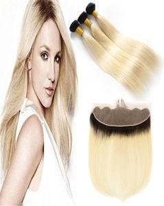 Темный корень Ombre 1b 613 светлонотые двутеничные утоки для волос с полными фронталами медовые блондинка омбре для волос с лобными Clo5923448