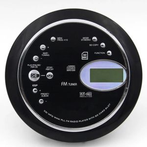 Oyuncular Taşınabilir CD Walkman Müzik Oyuncusu MP3 WMA CDR Biçim Disk FM Radyo Tekrar Bası Boost Şok geçirmez kulaklık LED ekran