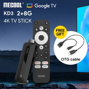 Box Mecool KD3 Android 11 TV Stick с Dolby Audio 2+8G Google Сертифицированный Google TV Stream Media Receiver Stick Home Media Player