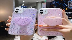 İPhone 11 için Bling Glitter Kılıfı PRO XR X XS MAX 6S 6 7 8 Stand Tutucu Telefon Socket 4314106