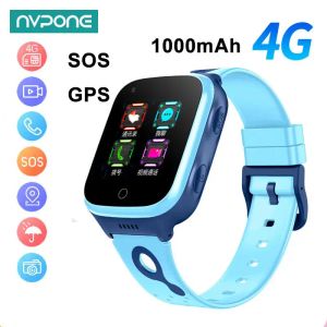 İzler Yeni Kids 4G Akıllı İzle 1000mAh SOS GPS Konum Video Çağrı WiFi SIM KARTI KADINLAR İÇİN SMARTWATCH KAMERA IP67 Su Geçirmez Bebek