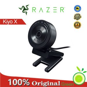 Webcams Razer Kiyo X Full HD Akış Web Kamerası: 1080p 30 fps veya 720p 60fps Otomatik odakla donatılmış tamamen özelleştirilebilir ayarlar