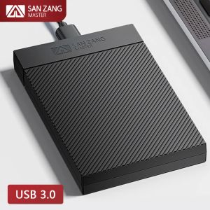 Gabinete sanzang 2,5 polegada SATA SSD CASA EXTERNAL USB 3.0 Gabinete de acionamento HDD Tipo C 6Gbps USB 3.0 Caixa de armazenamento de disco rígido Caixa