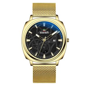 Watch classico in acciaio inossidabile elegante orologio da uomo di lusso ad orologio in acciaio inossidabile Design Design Orologio casual