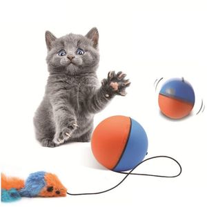 Cat Toys Matic Intelligant Electric Moving Balls Pet Feath