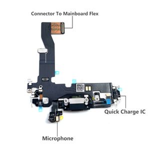Оригинальный USB -зарядный док -разъем зарядный порт порт микрофон гибкий кабель для iPhone 12 Pro Max запасных деталей