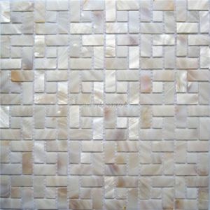 Sfondi Naturale Madre di Pearl Tile a mosaico per la decorazione della casa Backsplash e muro del bagno 1 metro quadrato Lotto AL104265O