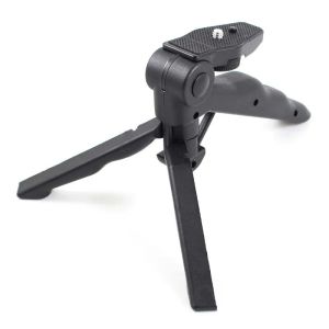 Tripodlar 10pcs/lot mini tripod güzellik bacak masası tripod taşınabilir katlanır tripod, mikro tek kamera ve spor kamera için GoPro için stand